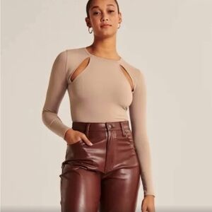 Abercrombie and Fitch Tan Bodysuit